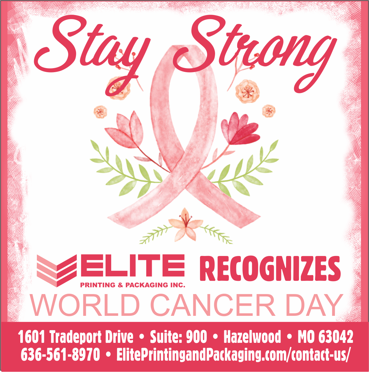 World Cancer Day Elite Printing and Packaging