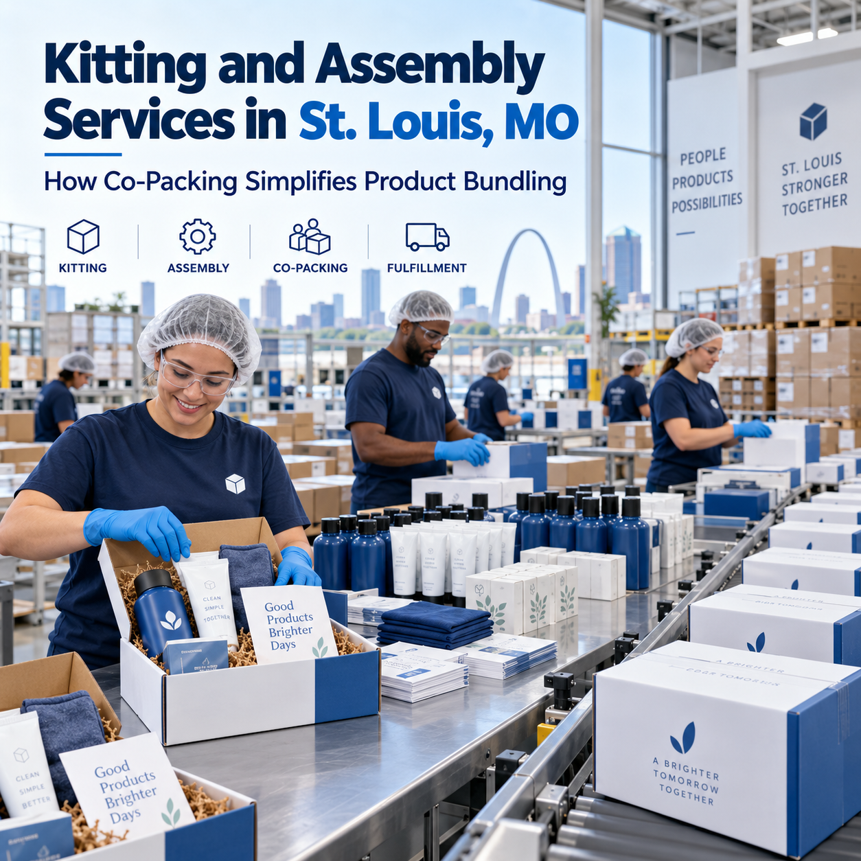 Read more about the article Kitting and Assembly Services in St. Louis, MO: How Co-Packing Simplifies Product Bundling